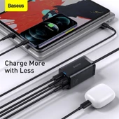 Baseus Gan3 Pro 65 W Type-C Kablolu Hızlı Şarj Aleti - 4