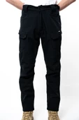 Erkek Siyah İçi Polar Su İtici Rüzgar Geçirmez Kışlık Softshell Outdoor Pantolon Metam Marka - 4