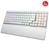 Asus ROG Strix Scope II 96 NX Snow Switch Hot-Swap RGB Beyaz Kablosuz ENG-Q Mekanik Gaming Klavye - 2