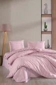 Varol Stripe Saten Çift Kişilik Nevresim Takım - 1