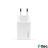 Ttec SmartCharger PD20W Type-C Çıkışlı Ultra Fast Hızlı Şarj Adaptörü Beyaz thumbnail 2