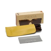 Okkia Roma Unisex Klasik Havana Güneş Gözlüğü Kahverengi Degrade - 7