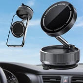 Zipax Vivo Y16 Y17s Y21 Y21A Y21s Y22 Y22s Vakumlu Magsafe Destekli 360° Araç Telefon Tutucu K10A thumbnail 1