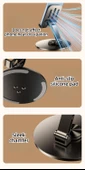 Zipax Poco C40 C55 C61 C65 360 Katlanabilir Metal Masaüstü Tablet Telefon Standı thumbnail 3