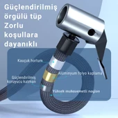 Polham 6000mAh Şarjlı 150PSİ Ultra Hızlı Lastik Şişirme Hava Kompresörü,Araç, Motosiklet, Bisiklet Pompası - 4