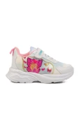 Ayakmod Beyaz Mavi Fileli Cırtlı Kız Çocuk Spor Ayakkabı Ruffon P - 1
