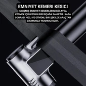 Polham 4in1 150PSİ 4000mAh Şarjlı Araç Lastik Şişirme Pompası, Cam Kırıcı, Kemer Kesici, Led Işıklı,Şarjlı Pompa - 6