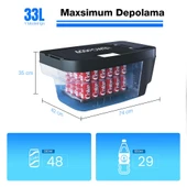 Acopower T35 12/24Volt 33Litre Tesla Model Y ile Uyumlu Kompresörlü Outdoor Oto Buzdolabı thumbnail 5