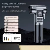Coofbe 4in1 150PSI 4000Mah Şarjlı Araç Lastik Şişirme Pompası+Emniyet Kemer Kesici+Cam Kırıcı+Led Işıklı - 2