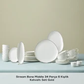 Karaca Stream Bone Middle 34 Parça 6 Kişilik Kahvaltı Takımı Gold - 3