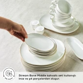 Karaca Stream Bone Middle 34 Parça 6 Kişilik Kahvaltı Takımı Gold - 6