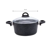 Karaca Dark Stone Bio Granit 24 cm Tencere - 2