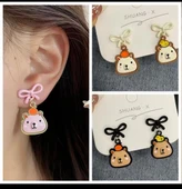 Sevimi Karikatür Capybara Kawaii  Hayvan  Küpe Aksesuar Moda - 2