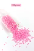 Kesme Cam Boncuk 2mm - 20 Gram - Pembe -BNC323 - 1