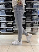Açık Gri Mavi Yıkamalı Skinny Fit Jean 451CslKe - 3