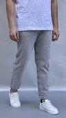 Açık Gri Yıkamalı Boyfriend Pantolon - 1