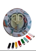 İplik Set Teneke Kutu Dikiş Seti - 1