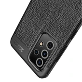 Samsung Galaxy A72 Kılıf Focus Deri Desen Silikon Kapak - 4