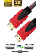 Apronx 5 Metre Örgülü HDMI Kablo - 5 Metre HDMI to HDMI Kablo Örgülü Form 1.4V - 3