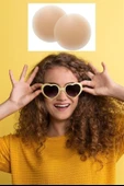 BUFFER® Silikon Göğüs Ucu Kapatıcı Gizleyici Bant Aparat  Nipple Pad - 8