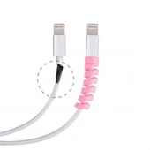 BUFFER® 4lü Apple, Android Şaj Kablosu Koruyucu Silikon Spiral Yay Aparat - 8