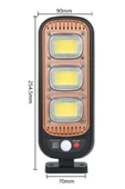 BUFFER® Sensörlü Güneş Enerjisi İle Şarj Olabilen Duvara Monte Solar Aydınlatma  GL-84069 - 7