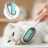 BUFFER® Su Hazneli Kedi ve Köpek Tüyü Toplamama Fırçası Su Hazneli Pet Tarağı - 1
