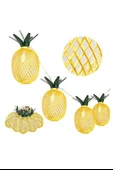 BUFFER® Dekoratif Pilli Pineapple Ananas Pilli Şerit Led Işık (1 Metre) - 5