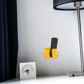 BUFFER® Duvar Tipi Yapışkanlı Kablo Tutuculu Telefon,Kumanda Tutucu Plastik Aparat - 3