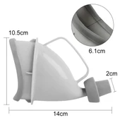 BUFFER® Unisex Taşınabilir Hijjenik Seyahat Tuvalet Aparatı Seyahat Tuvalet Hunisi - 3