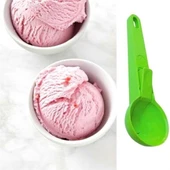 BUFFER® Pratik Mandallı Plastik Dondurma Servis Sunum Kepçesi Kaşığı - 4