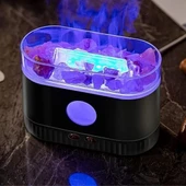 BUFFER® Himalaya Tuzlu Renkli Led Aydınlatmalı 200ml Hava Nemlendiricili Aromaterapi Difüzörü - 7