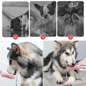 BUFFER® Taşınabilir Mama Hazneli Evcil Hayvan Suluğu Seyahat Kabı Kilitlenebilen Su Sızdırmaz 380ML - 2