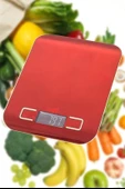 BUFFER® TF 1002 Hassas Ölçümlü  Maksimum 5 Kg Kapasiteli Led Ekran Platin Dijital Mutfak Tartısı - 4
