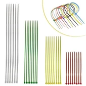 BUFFER® 30 Parça Plastik Kablo Kelepçe Seti Kablo Düzenleyici Bağlama Bantları - 1