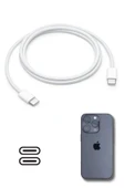 BUFFER® Apple 15/15 Pro Type-C to Type-C Hasır Örgü Hızlı Şarj Kablosu (1m) - 6