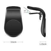 BUFFER ® Havalanndırma Izgarasına Takılabilen Mandallı Mıknatıslı Oto Araç Içi Manyetik Telefon Tutucu - 5