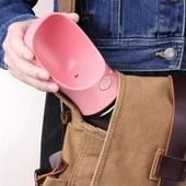 BUFFER® Taşınabilir Evcil Hayvan Suluğu Seyahat Kabı Kilitlenebilen Su Sızdırmaz Kap 350 ml - 8