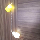 BUFFER® Karışık Renk Dekoratif Ananas Dolama 10 lu Şerit Led Işık Zinciri - 7