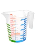 BUFFER® 500 ml Renkli Dereceli Sert Plastik Mutfak Ölçü Kabı - 2