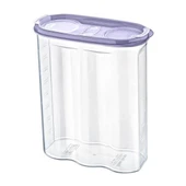 BUFFER® 2 Kapaklı Ölçekli Erzak Kuru Gıda Saklama Kutusu Kabı 2,4 Litre-SA940 - 1