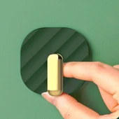 BUFFER® 2li Yapışkanlı Retro Askılık Dolap Kapak Kulpu Yeşil - 3