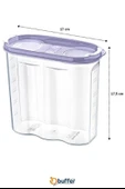 BUFFER® 2 Kapaklı Ölçekli Erzak Kuru Gıda Saklama Kutusu Kabı - 1,7 Litre - SA935 - 8