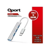 TYP-C USB HUB 4LÜ METAL 2,0 - 1