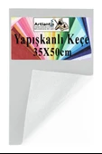 Yapışkanlı Keçe 35x50 cm 1 Adet 2.0 mm Kendinden Yapışkanlı Renkli Hobi Keçesi Elişi Keçe Kumaşı Anasınıfı Kreş Etkinlik - 4