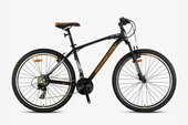 KRON BİSİKLET XC 75 V-FREN SHIMANO 27,5 JANT DAĞ BİSİKLETİ MAT SİYAH/NEON TURUNCU/BEJ - 1