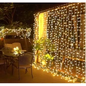 2x2 Metre Perde Led Sarı Işık - 1