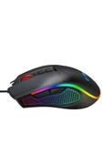 Claws  Claw's Crossfire V1 12800 Dpi Full Wide RGB Özel ABS Doku Reflex Örgü Kablolu Gaming Mouse Siyah - 5