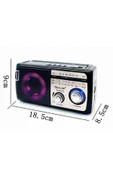 Concord  RX-M55D Rgb Işıklı Nostaljik Radyo Bluetooth Hoparlör - 4