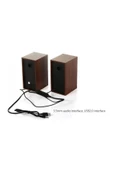 Concord  C-8003 Usb Ahşap Desen Pc Hoparlör Subwoofer Ses Sistemi 2.0 - 5